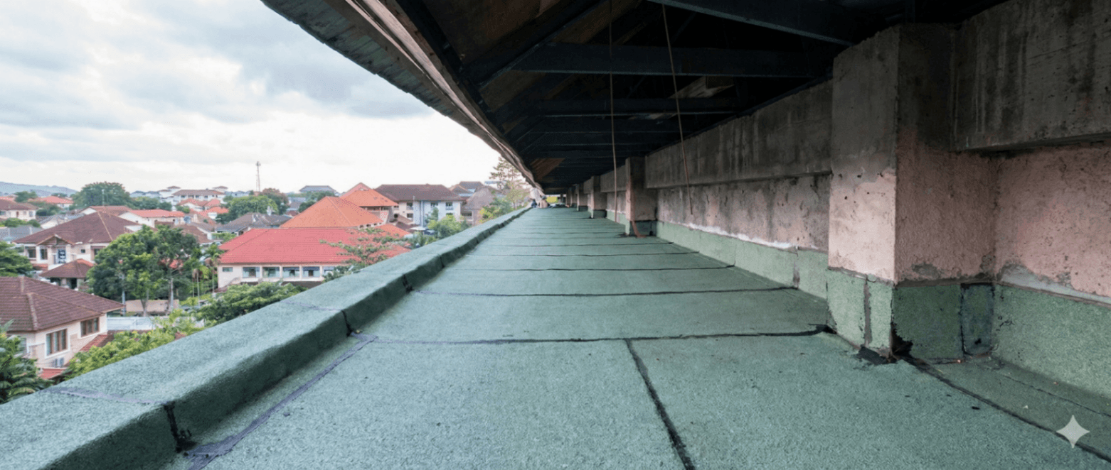 Pemasangan Waterproofing Membrane Bakar Kantor PU